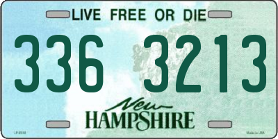 NH license plate 3363213