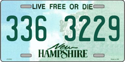 NH license plate 3363229