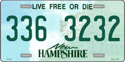 NH license plate 3363232