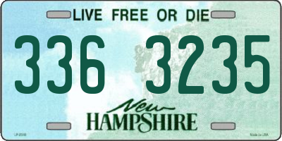 NH license plate 3363235