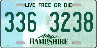 NH license plate 3363238