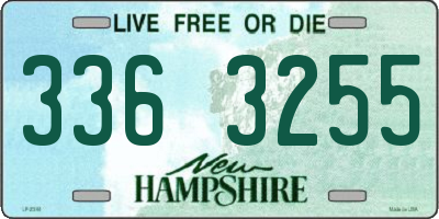 NH license plate 3363255