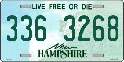 NH license plate 3363268