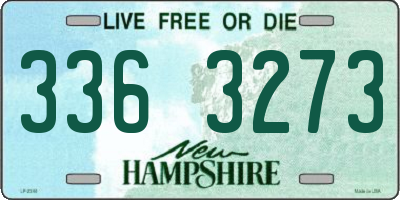 NH license plate 3363273