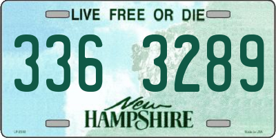 NH license plate 3363289