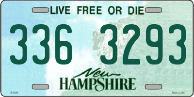 NH license plate 3363293