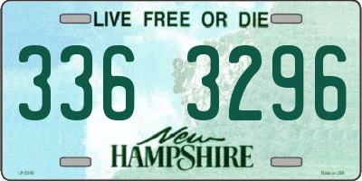 NH license plate 3363296