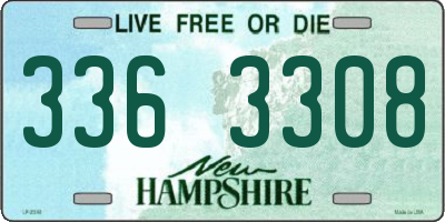 NH license plate 3363308