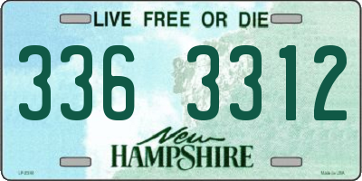 NH license plate 3363312