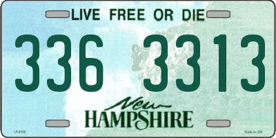 NH license plate 3363313
