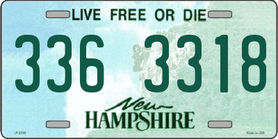 NH license plate 3363318
