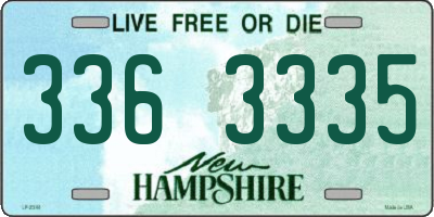 NH license plate 3363335