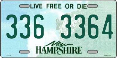 NH license plate 3363364