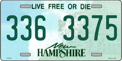 NH license plate 3363375