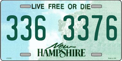 NH license plate 3363376