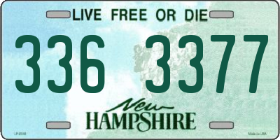NH license plate 3363377
