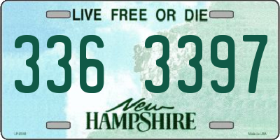 NH license plate 3363397