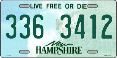 NH license plate 3363412