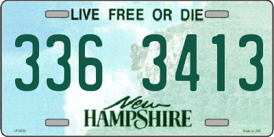 NH license plate 3363413