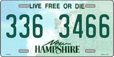 NH license plate 3363466