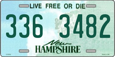 NH license plate 3363482