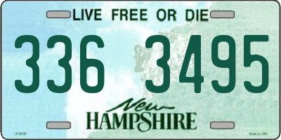 NH license plate 3363495