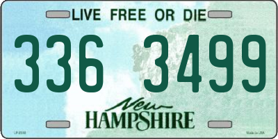 NH license plate 3363499