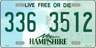 NH license plate 3363512