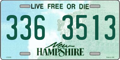 NH license plate 3363513