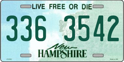 NH license plate 3363542