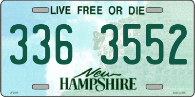 NH license plate 3363552