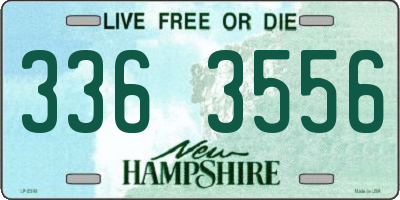 NH license plate 3363556