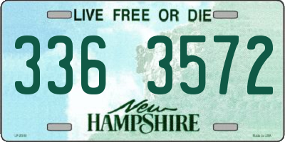 NH license plate 3363572