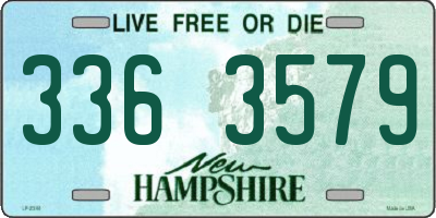 NH license plate 3363579