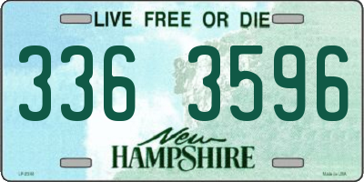 NH license plate 3363596