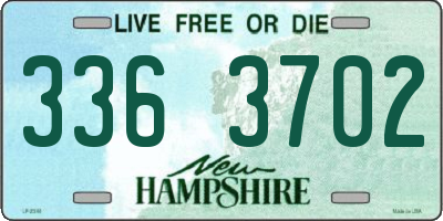 NH license plate 3363702