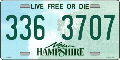 NH license plate 3363707