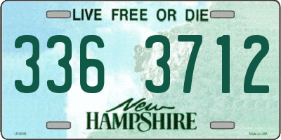 NH license plate 3363712