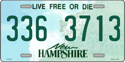 NH license plate 3363713