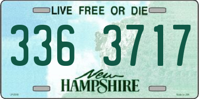 NH license plate 3363717