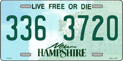 NH license plate 3363720