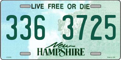 NH license plate 3363725