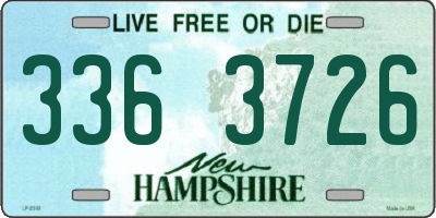 NH license plate 3363726