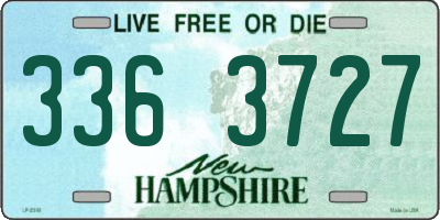 NH license plate 3363727