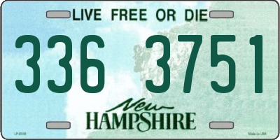 NH license plate 3363751