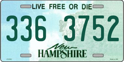 NH license plate 3363752