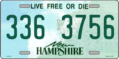 NH license plate 3363756