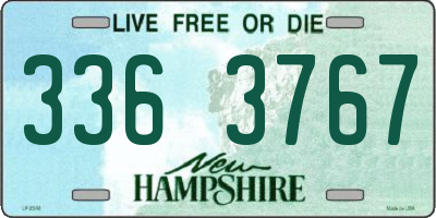 NH license plate 3363767
