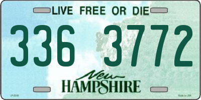 NH license plate 3363772