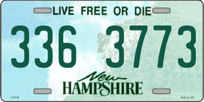NH license plate 3363773